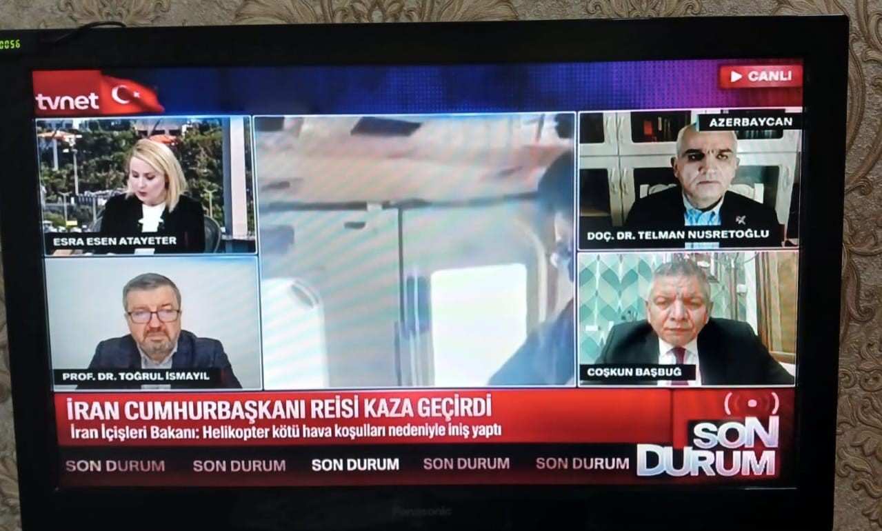 Dosent Telman Nüsrətoğlu Türkiyə telekanallarında Azərbaycan-İran münasibətləriylə bağlı çıxış edib.   
